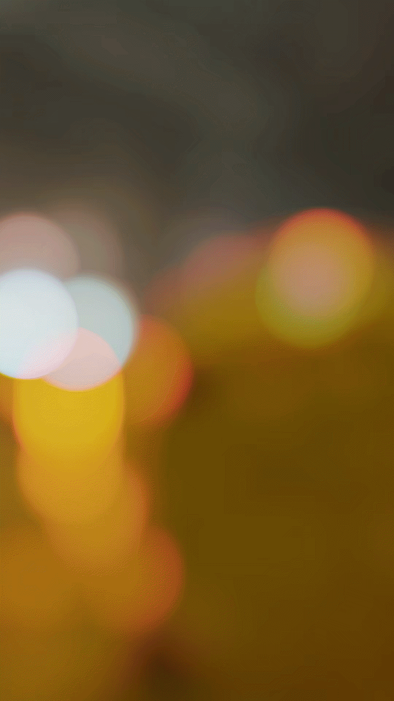 Blurred event lighting captured during a photo booth activation