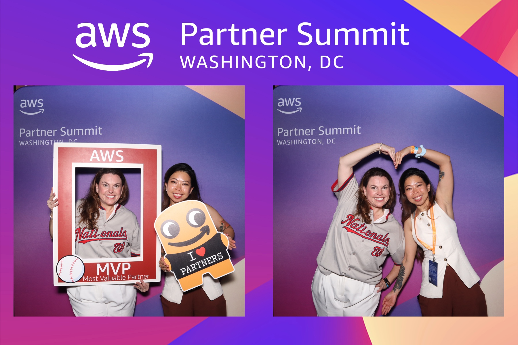 AWS Partner Summit Washington DC branded photo booth print