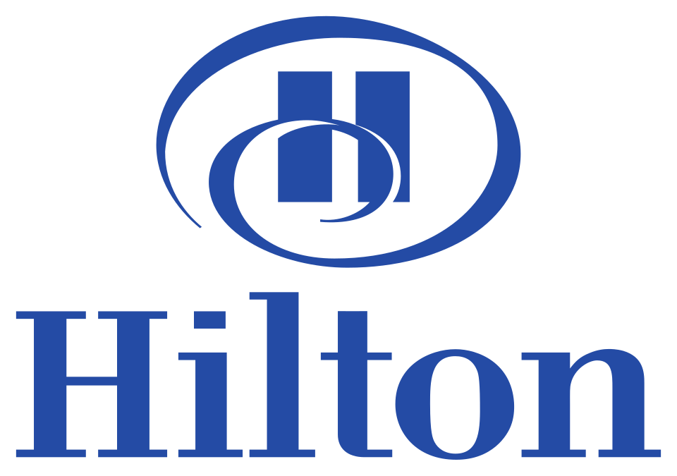 Hilton logo, a CapCity Photo Booths hospitality client