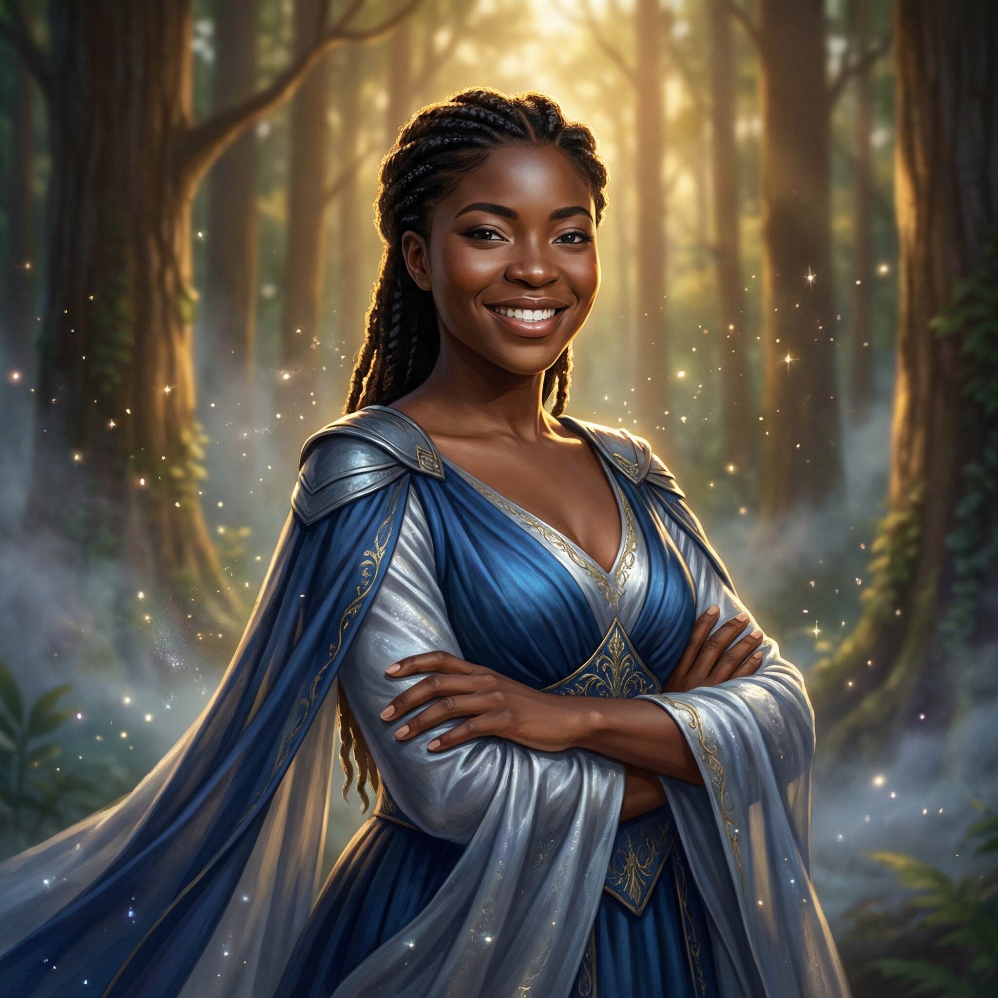 AI photo booth portrait of a guest styled as a fantasy queen